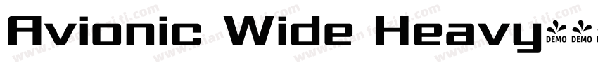 Avionic Wide Heavy字体转换